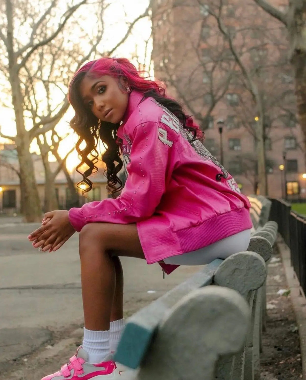 Pelle 78 Pink Leather Jacket