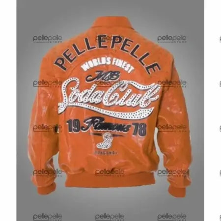 Pelle Pelle Orange MB Leather Jacket