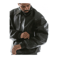 Pelle Pelle Applique Black Plush Jacket