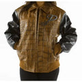 Studded Black Olive Leather Jacket – Exotic Style