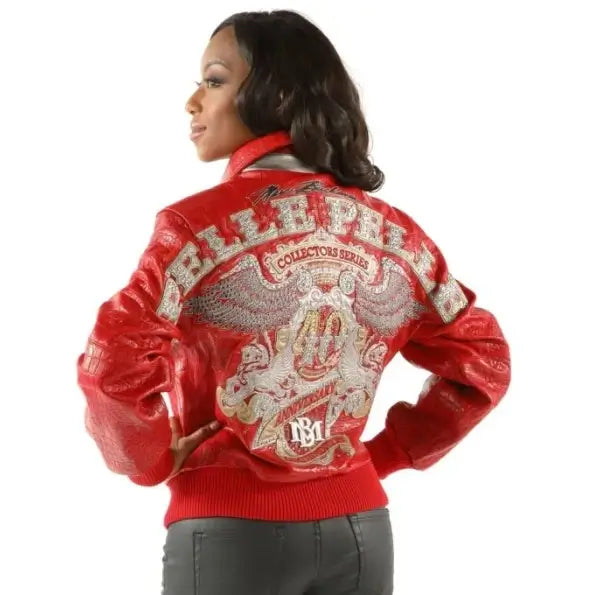 Pelle Pelle Women’s 40th Anniversary Red Leather Jacket
