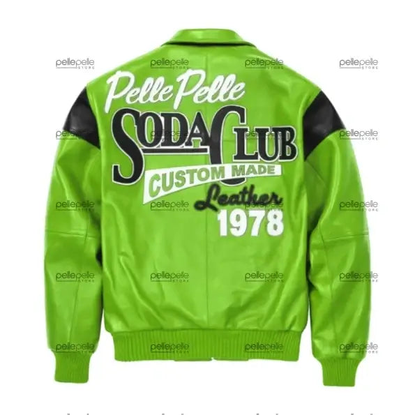Pelle Pelle Light Green Leather Jacket