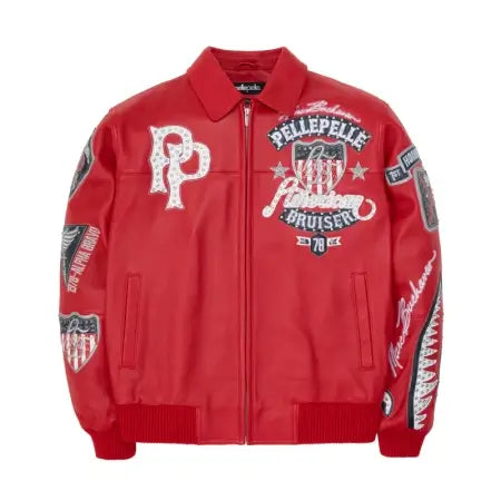 Pelle Pelle Bruiser Red Leather Jacket