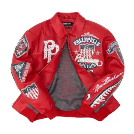 Pelle Pelle Bruiser Red Leather Jacket