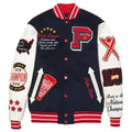 Pelle Pelle Navy Wool Varsity Jacket