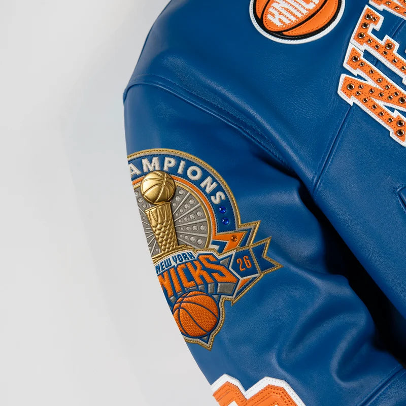Pelle Pelle x FISLL for the city of knicks womens crop jacket