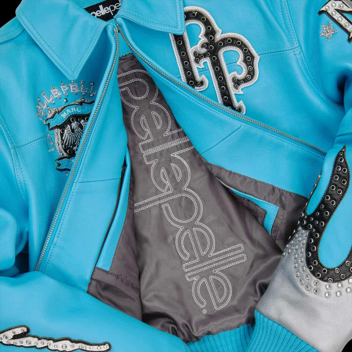Blue Leather Jacket – Pelle Pelle