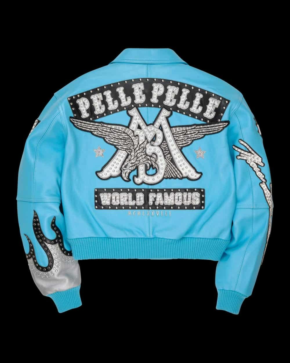 Blue Leather Jacket – Pelle Pelle