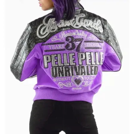 Pelle Pelle Garde Vintage Purple Leather Jacket