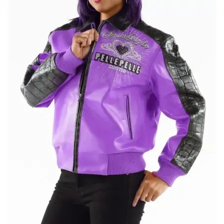 Pelle Pelle Garde Vintage Purple Leather Jacket