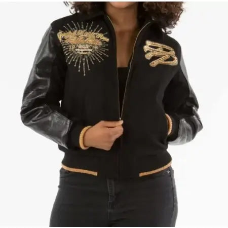 Pelle Pelle Varsity Jacket – Legendary Black