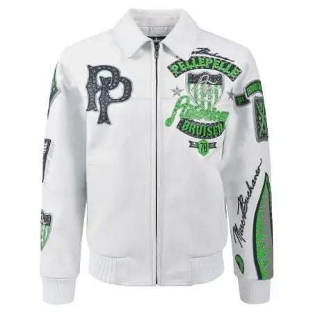 Bruiser Classic White Leather Jacket
