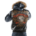Pelle Pelle 40-Year Black & Blue Leather Jacket