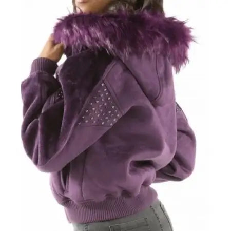 Pelle Pelle Women’s Purple Wool Jacket