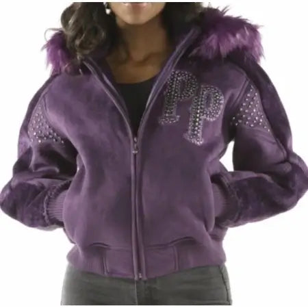 Pelle Pelle Women’s Purple Wool Jacket