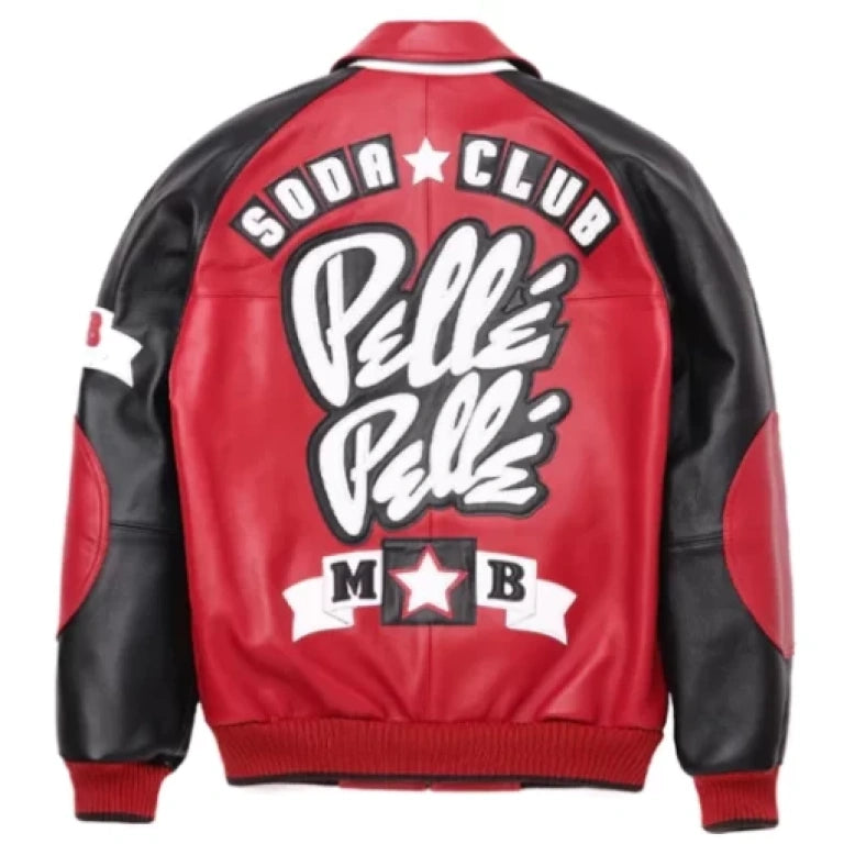 Pelle Pelle Soda Club Red Leather Jacket | Pelle Pelle Store