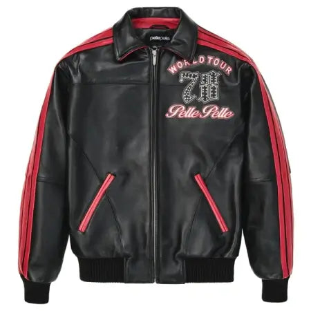 Pelle Pelle Red & Black Leather Jacket