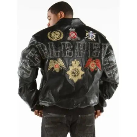 Pelle Pelle Python Leather Jacket for Men