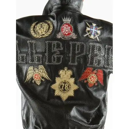 Pelle Pelle Python Leather Jacket for Men