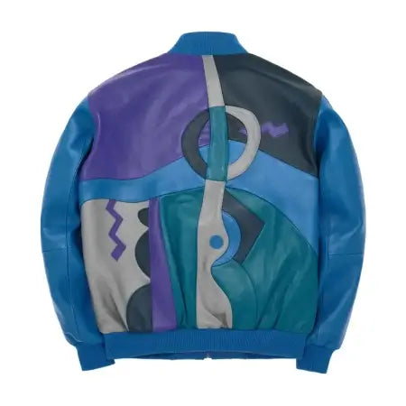 Picasso Blue Leather Jacket