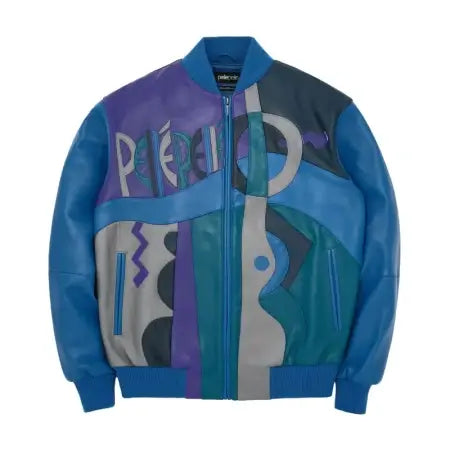 Picasso Blue Leather Jacket