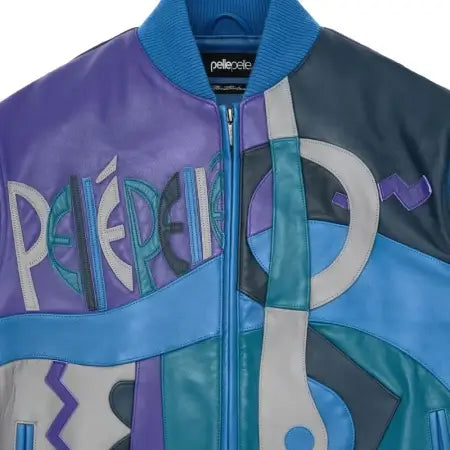 Picasso Blue Leather Jacket