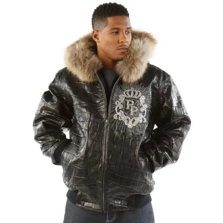 Pelle Pelle Crest Black Leather Jacket