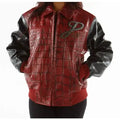 Pelle Pelle Red & Black Studded Leather Jacket