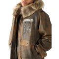 Pelle Pelle Fearless Brown Fur Hood Jacket