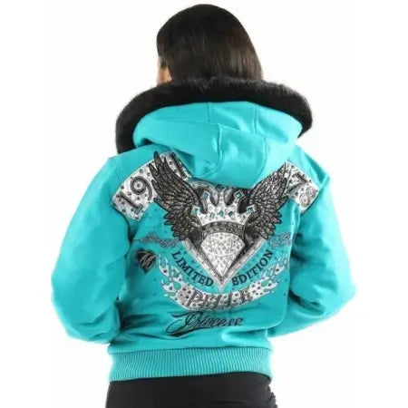 Pelle Pelle Women Fur Hood Wool Jacket