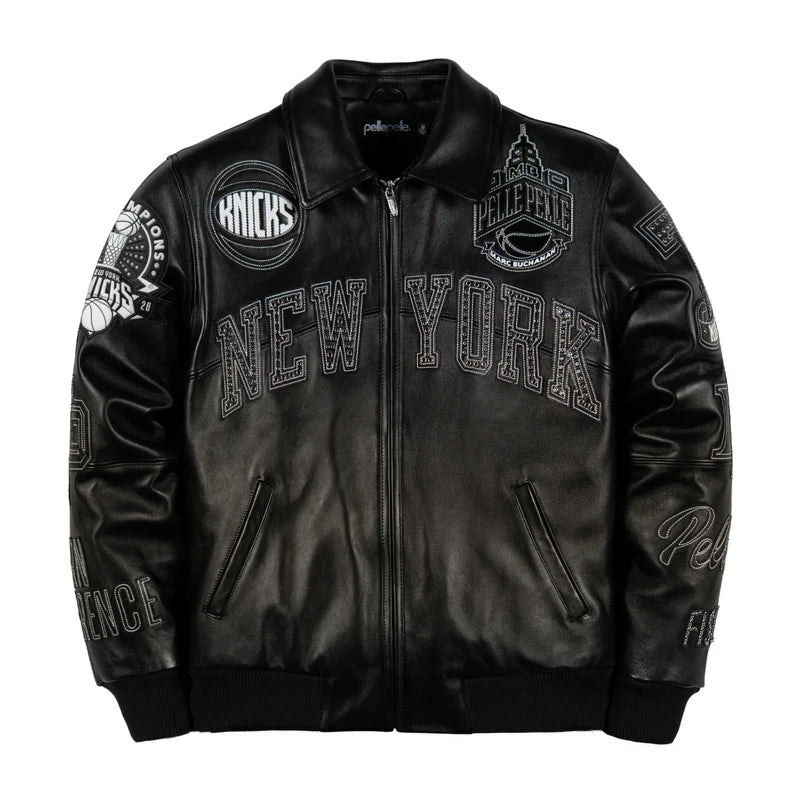 Pelle Pelle x FISLL for the city of knicks jacket