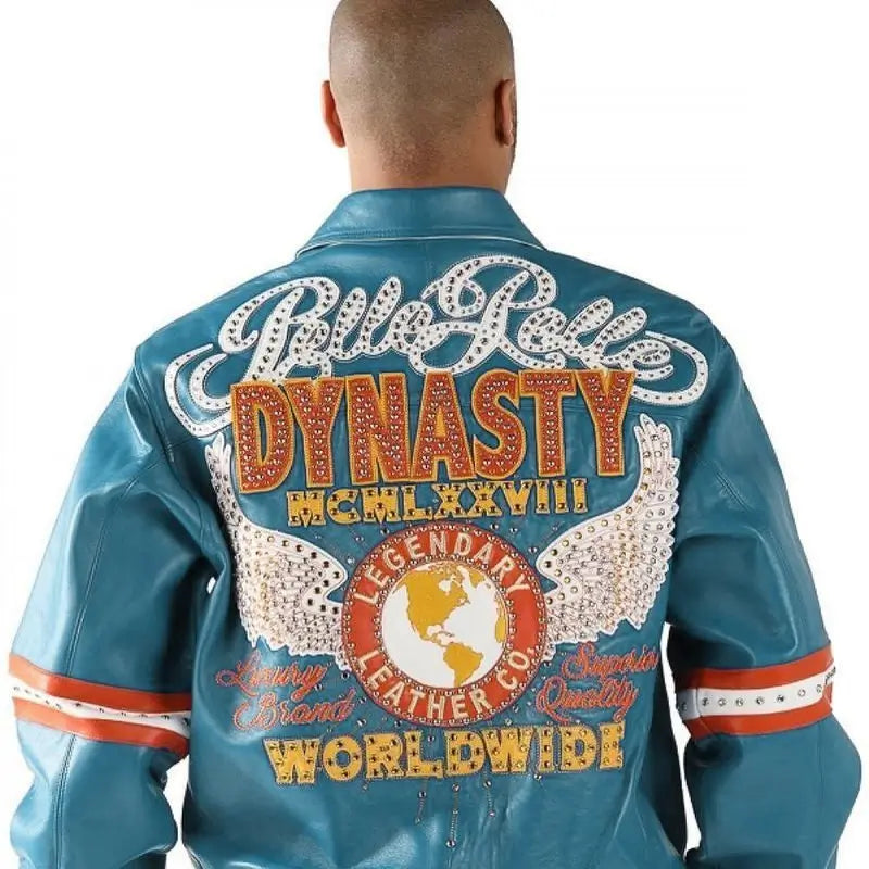 Pelle Pelle Leather Turquoise Jacket – Men