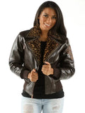 Pelle Pelle Women’s Brown Wool Biker Jacket