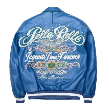 Pelle Pelle Blue Leather Jacket