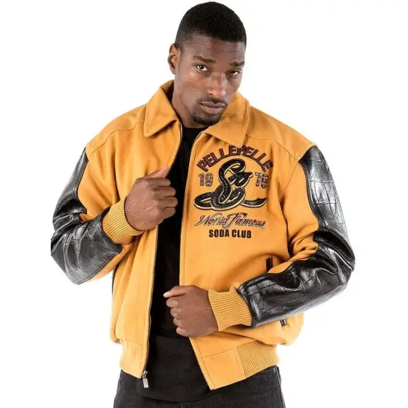 Pelle Pelle Yellow Wool Jacket