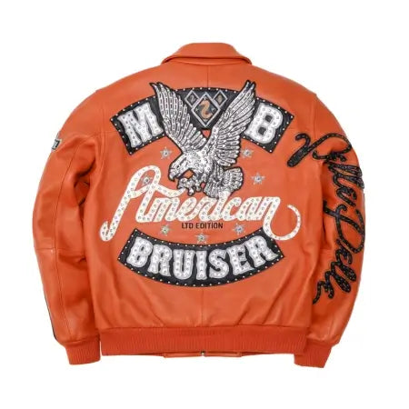 Bruiser Orange Leather Jacket