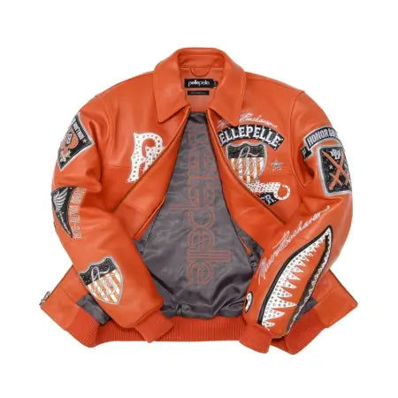Bruiser Orange Leather Jacket