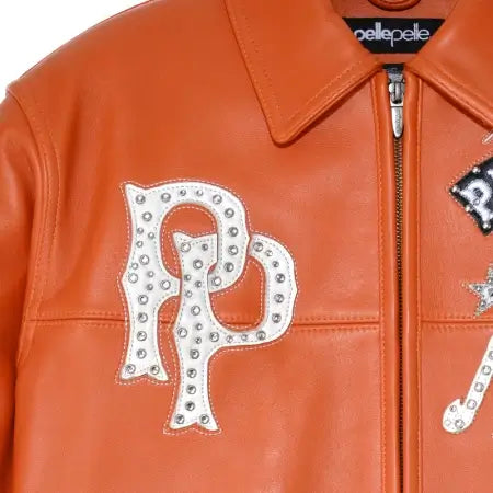 Bruiser Orange Leather Jacket