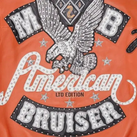 Bruiser Orange Leather Jacket