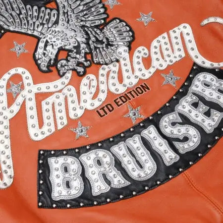 Bruiser Orange Leather Jacket