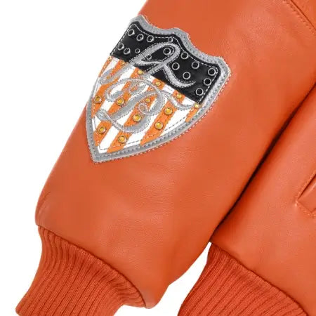 Bruiser Orange Leather Jacket
