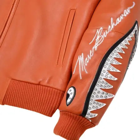 Bruiser Orange Leather Jacket
