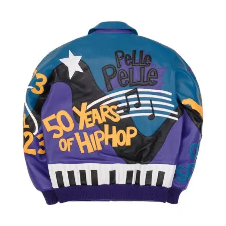 Pelle Pelle HipHop Leather Jacket – Blue & Purple