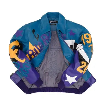 Pelle Pelle HipHop Leather Jacket – Blue & Purple