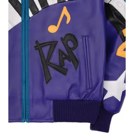 Pelle Pelle HipHop Leather Jacket – Blue & Purple