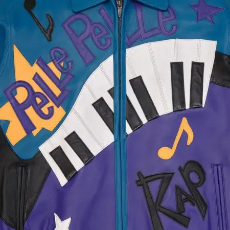 Pelle Pelle HipHop Leather Jacket – Blue & Purple