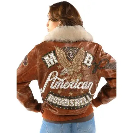Pelle Pelle Women Brown Fur Leather Jacket