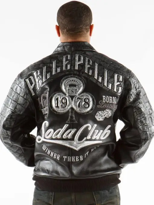 Pelle Pelle Croc Leather Jacket – Men