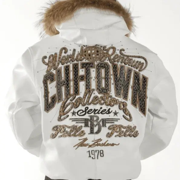 Pelle Pelle White Fur Hooded Jacket