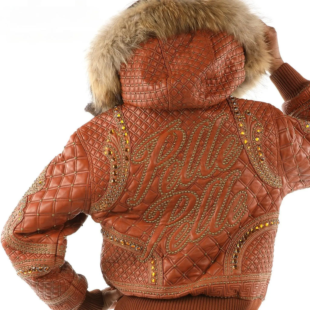 Pelle Pelle Brown Studded Jacket